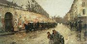 Une averse, rue Bonaparte Childe Hassam